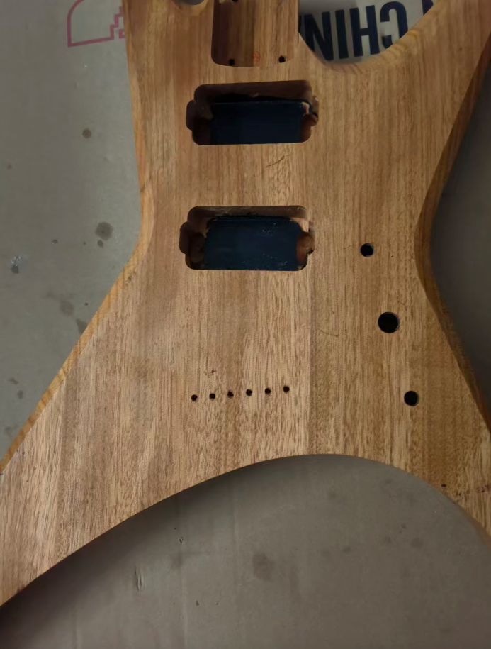 HH Mahogany Wood Guitar Body, String Through Fit Warrior DIY Project