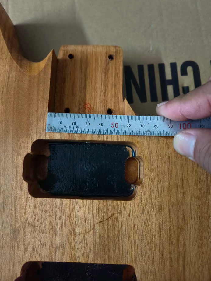 HH Mahogany Wood Guitar Body, String Through Fit Warrior DIY Project
