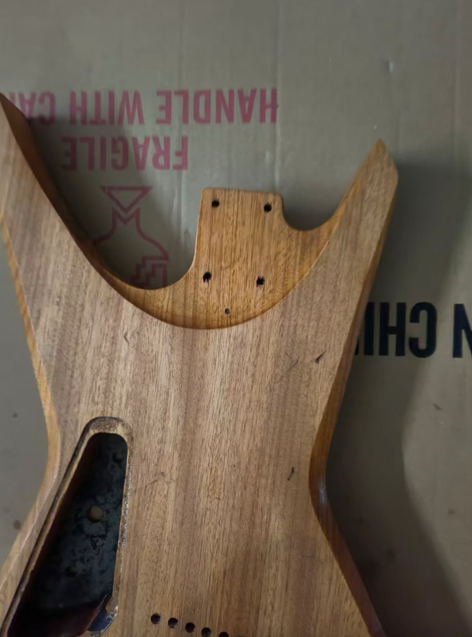HH Mahogany Wood Guitar Body, String Through Fit Warrior DIY Project