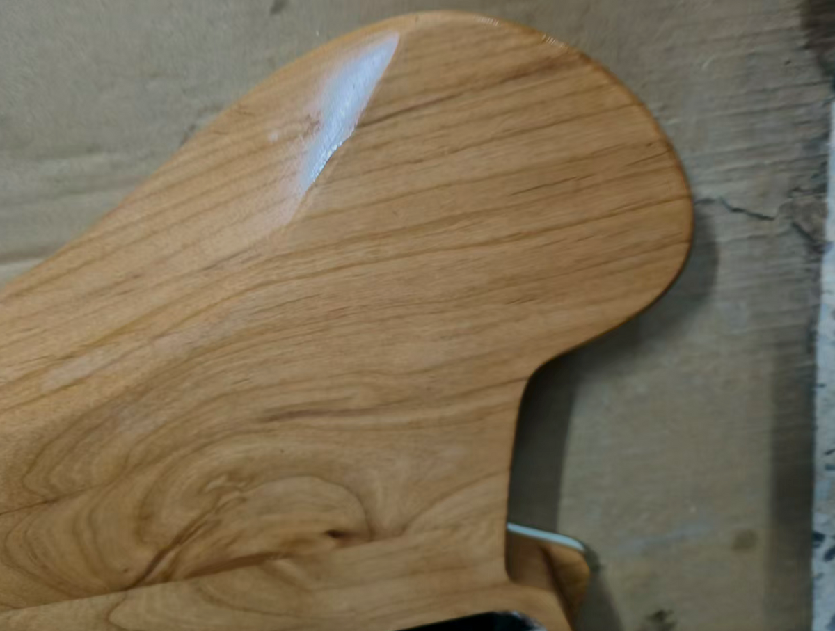 Alder Wood HSS Headless Guitar Body with Quilted Maple Top DIY Project