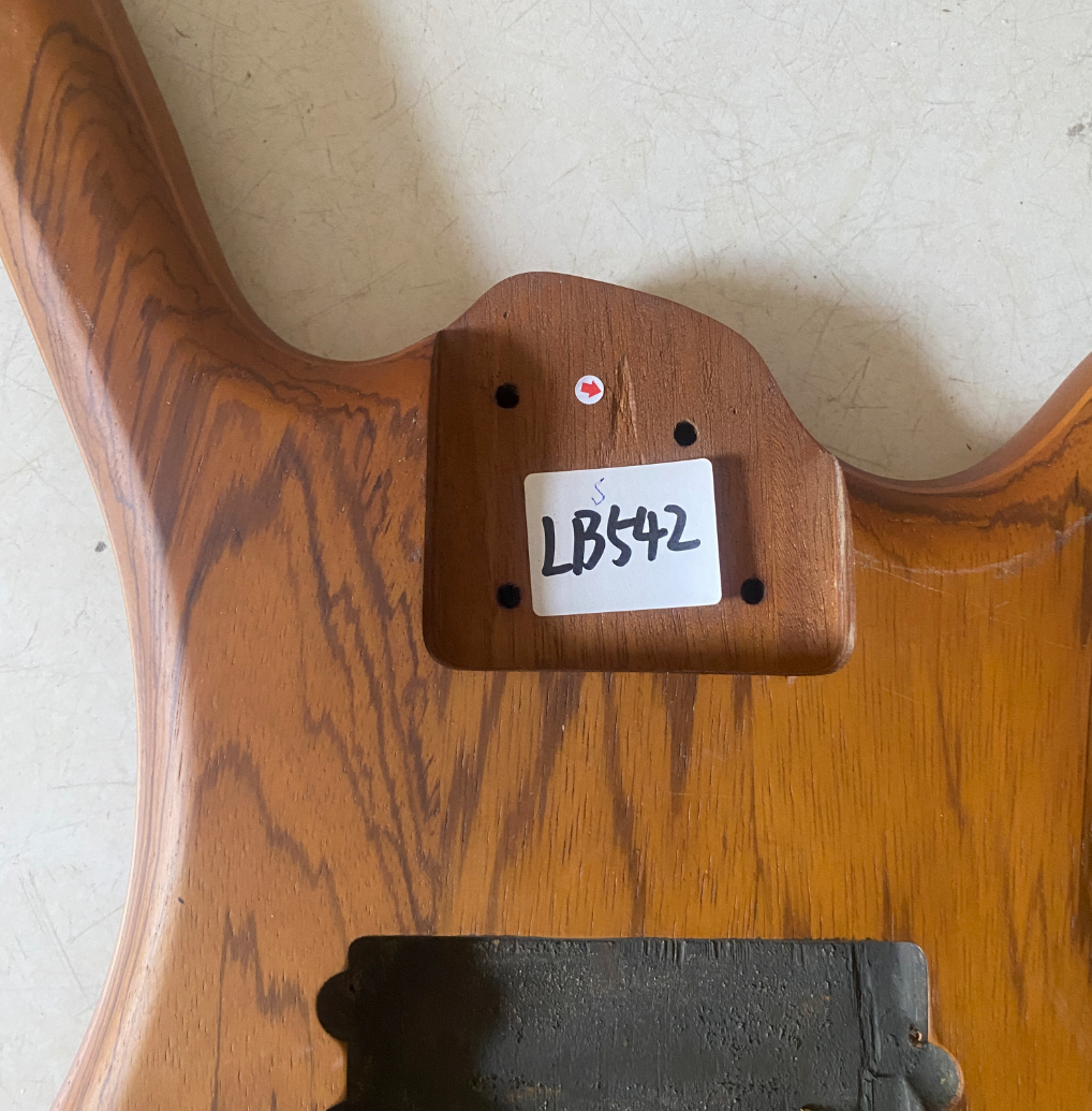 Zebra Wood Top DIY Project Bass Body Works for Warwick RockBass DIY
