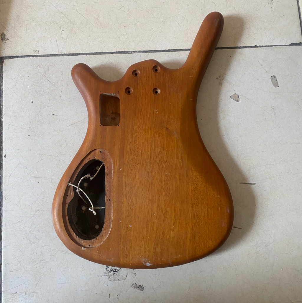 Zebra Wood Top DIY Project Bass Body Works for Warwick RockBass DIY