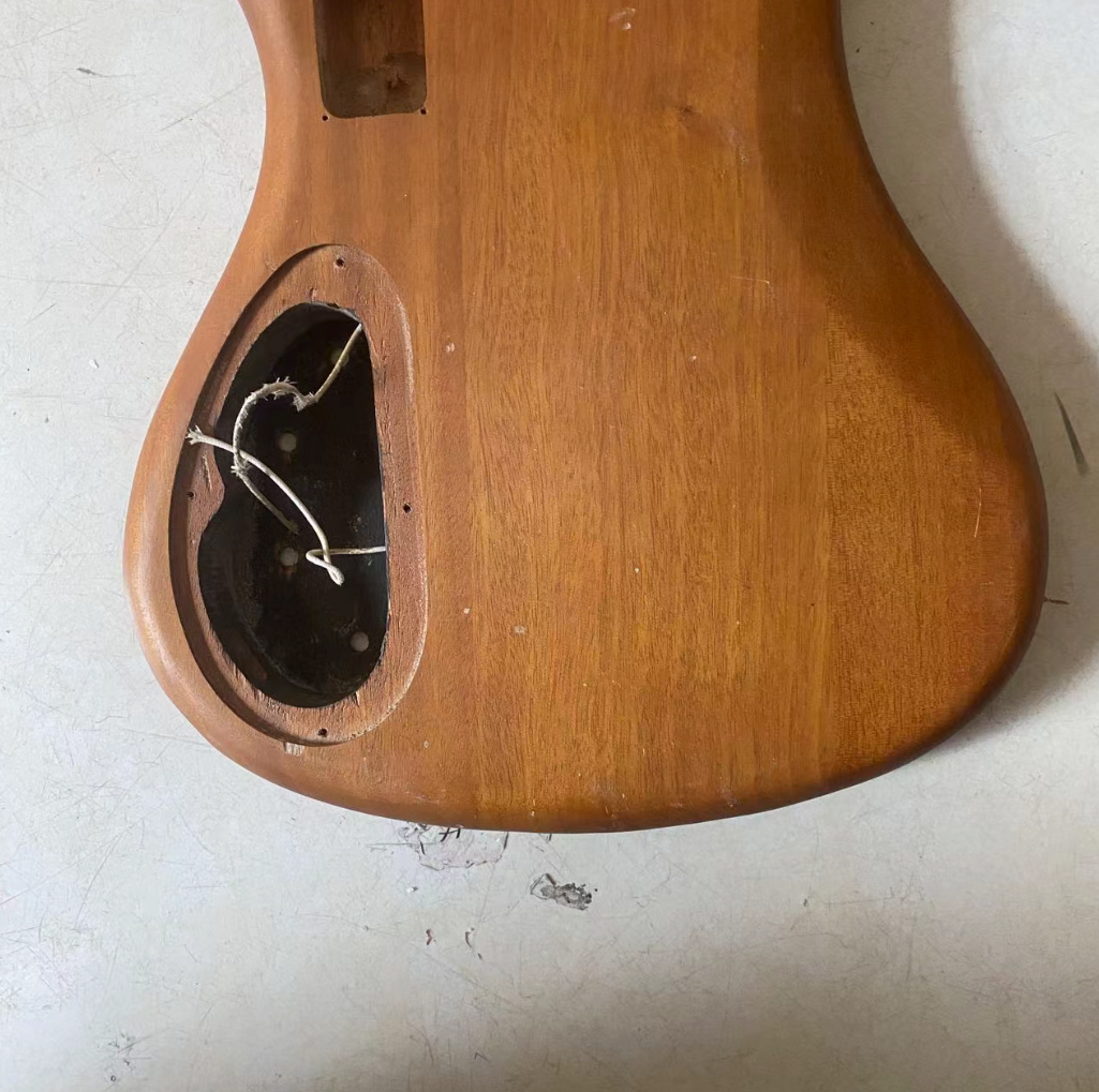 Zebra Wood Top DIY Project Bass Body Works for Warwick RockBass DIY