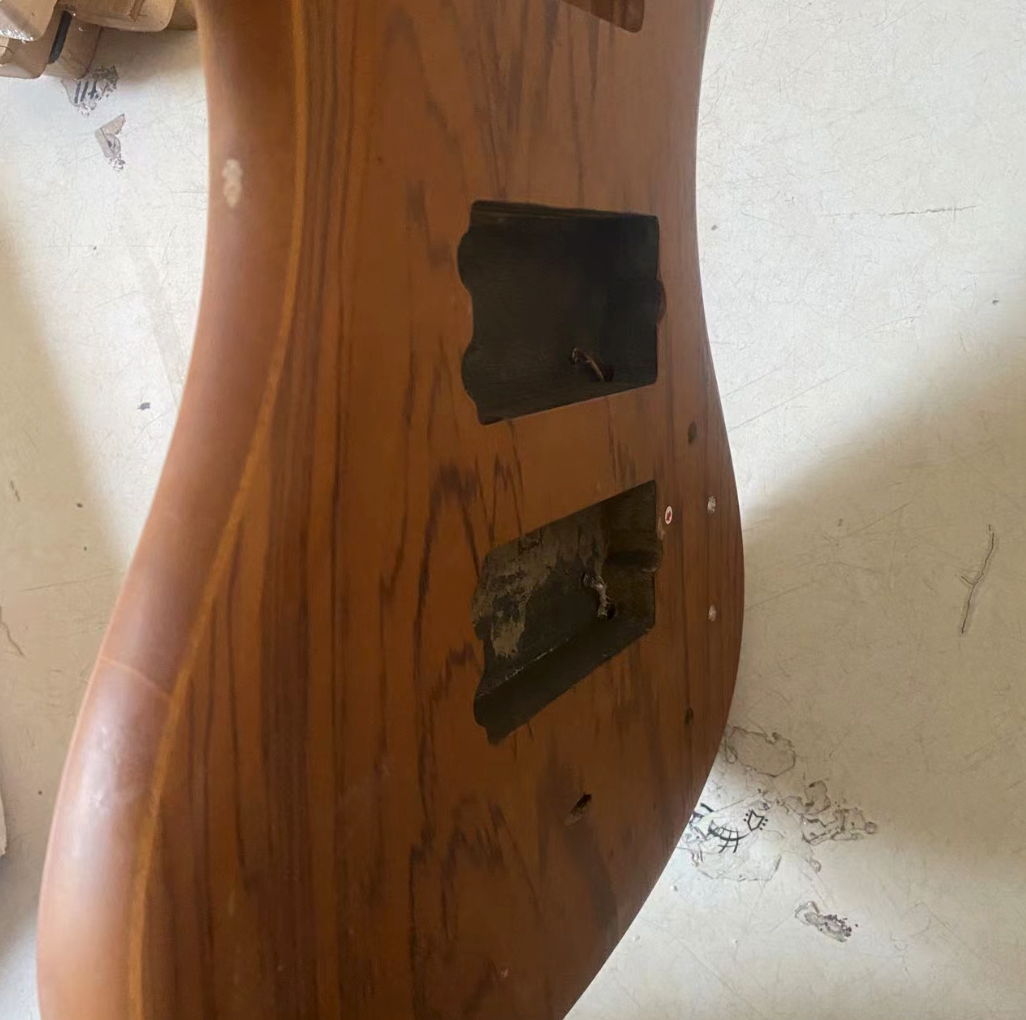 Zebra Wood Top DIY Project Bass Body Works for Warwick RockBass DIY