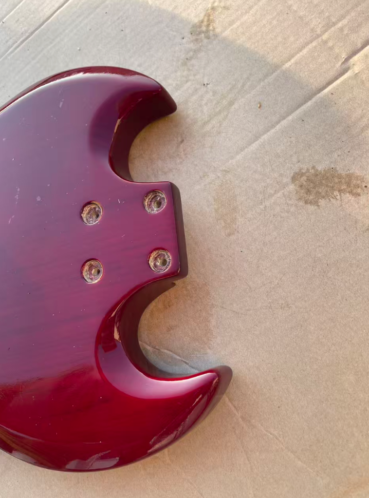 SG Bass Custom Body in Glossy Red DIY Project
