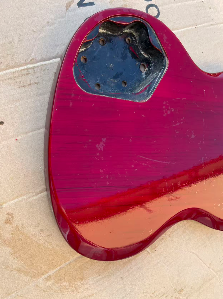 SG Bass Custom Body in Glossy Red DIY Project