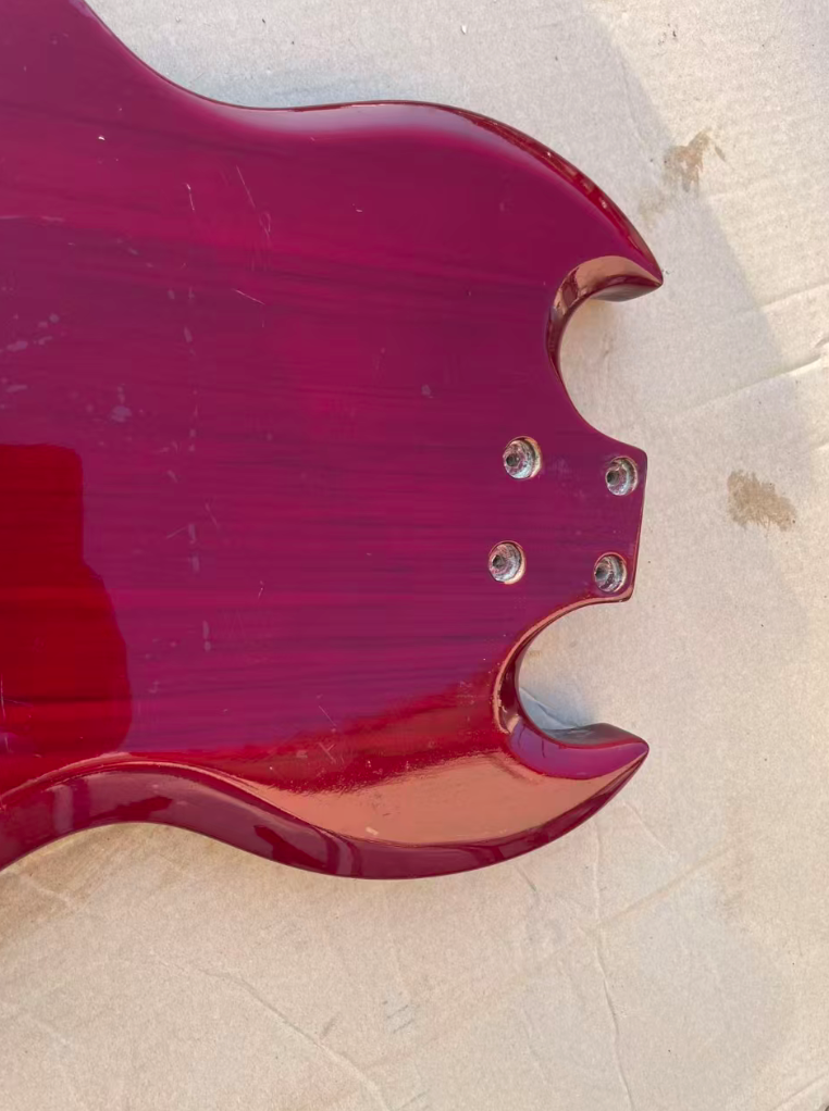 SG Bass Custom Body in Glossy Red DIY Project
