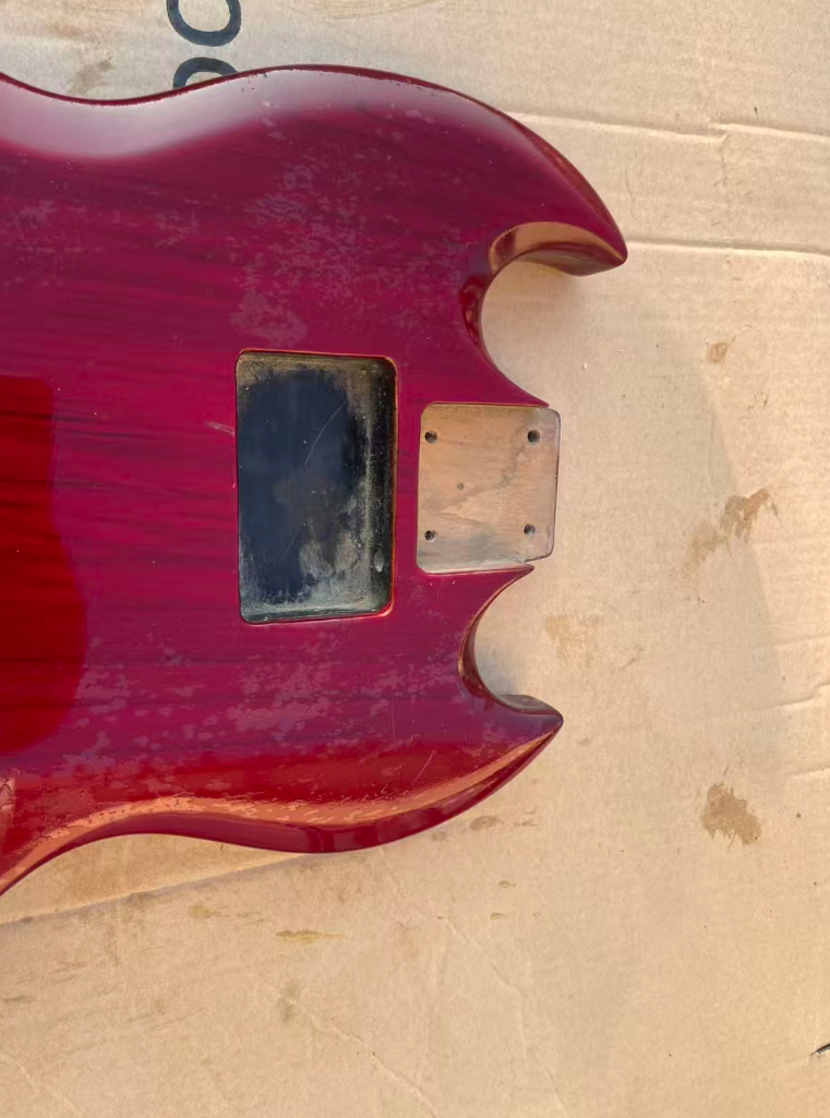 SG Bass Custom Body in Glossy Red DIY Project