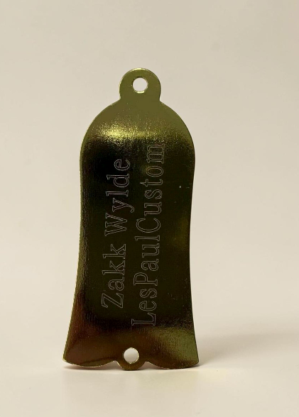 Gold Brass Guitar Truss Rod Cover For Zakk Wylde Les Paul LP