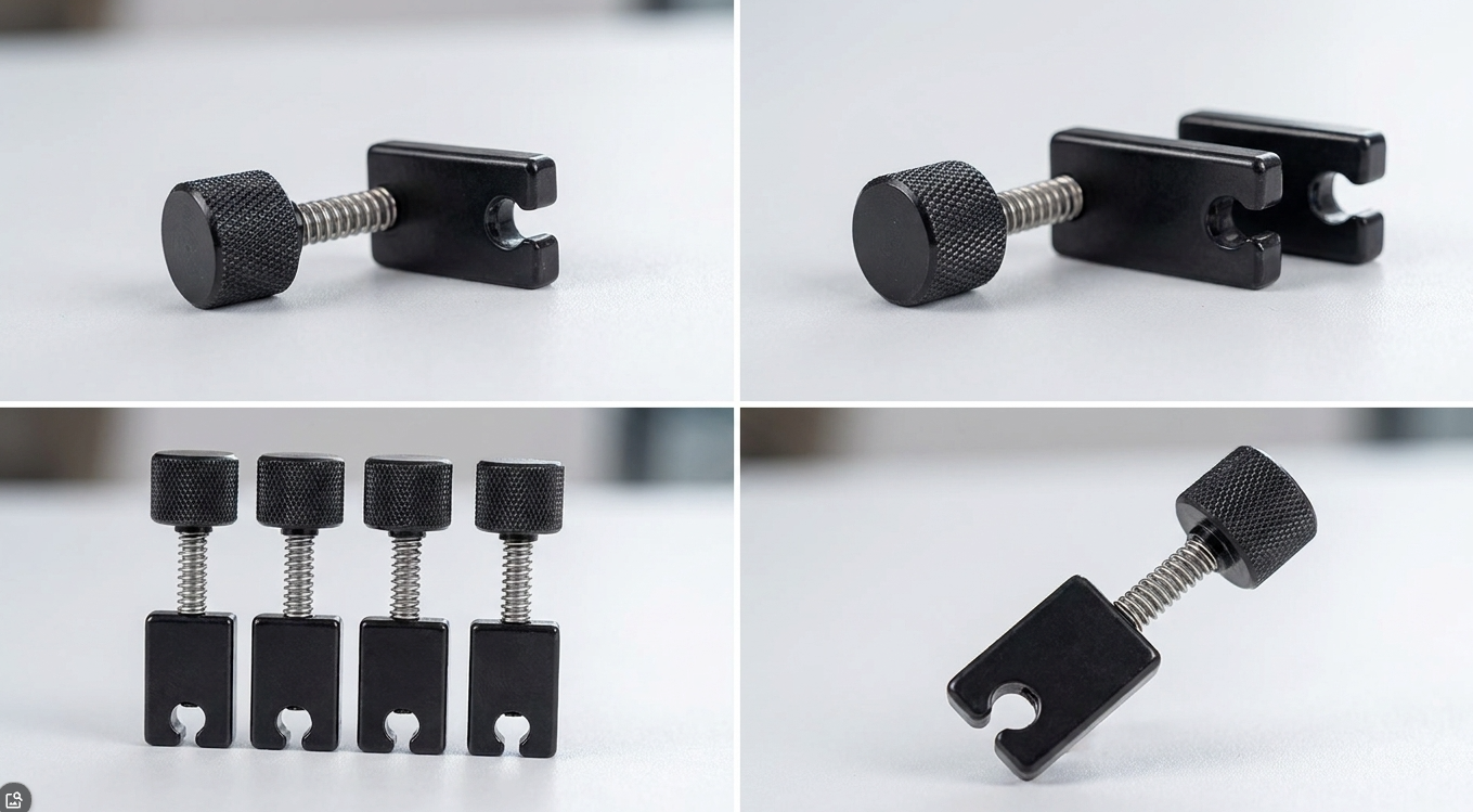4Pcs Headless Bass Bridge Saddle Fit Cort,Mayones,Strandberg,Steinberger,Grote