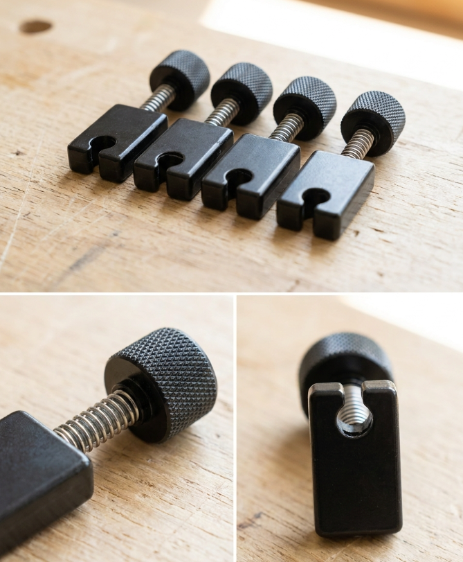 4Pcs Headless Bass Bridge Saddle Fit Cort,Mayones,Strandberg,Steinberger,Grote