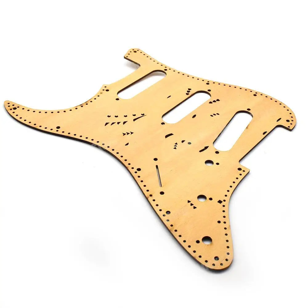 Basswood Guitar Scratch Plate Pickguard with Back Plate For Fender Stratocaster Strat