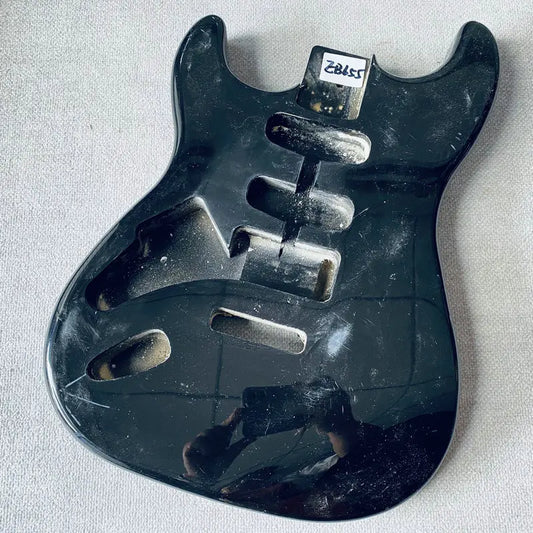Left Handed Guitar Black Basswood Body For Fender Stratocaster Strat