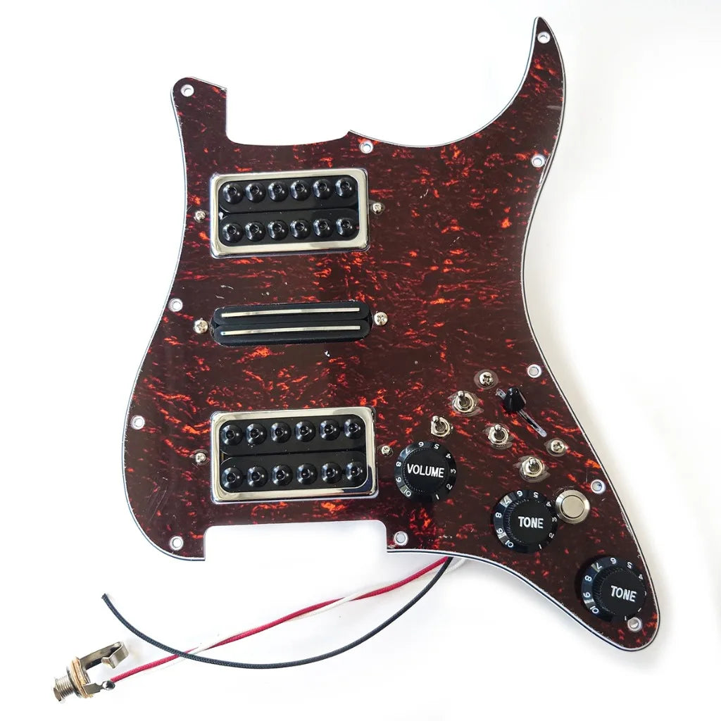 Guitar Prewired Loaded Pickguard HSH For Stratocaster Strat