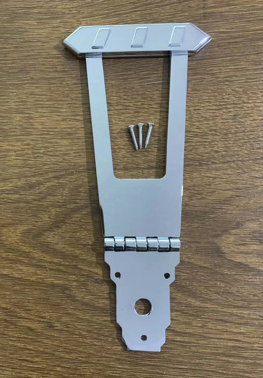 Chrome Jazz Guitar Tailpiece Trapeze