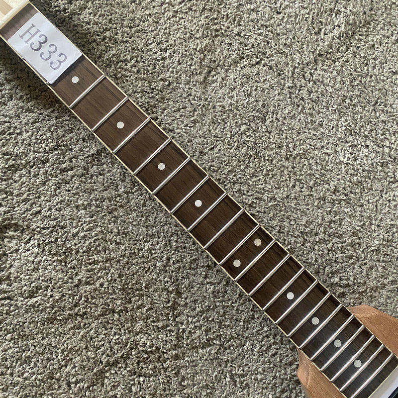 Flying V DIY Electric Guitar Kit, Okoume Body, Maple Neck, Rosewood Fingerboard
