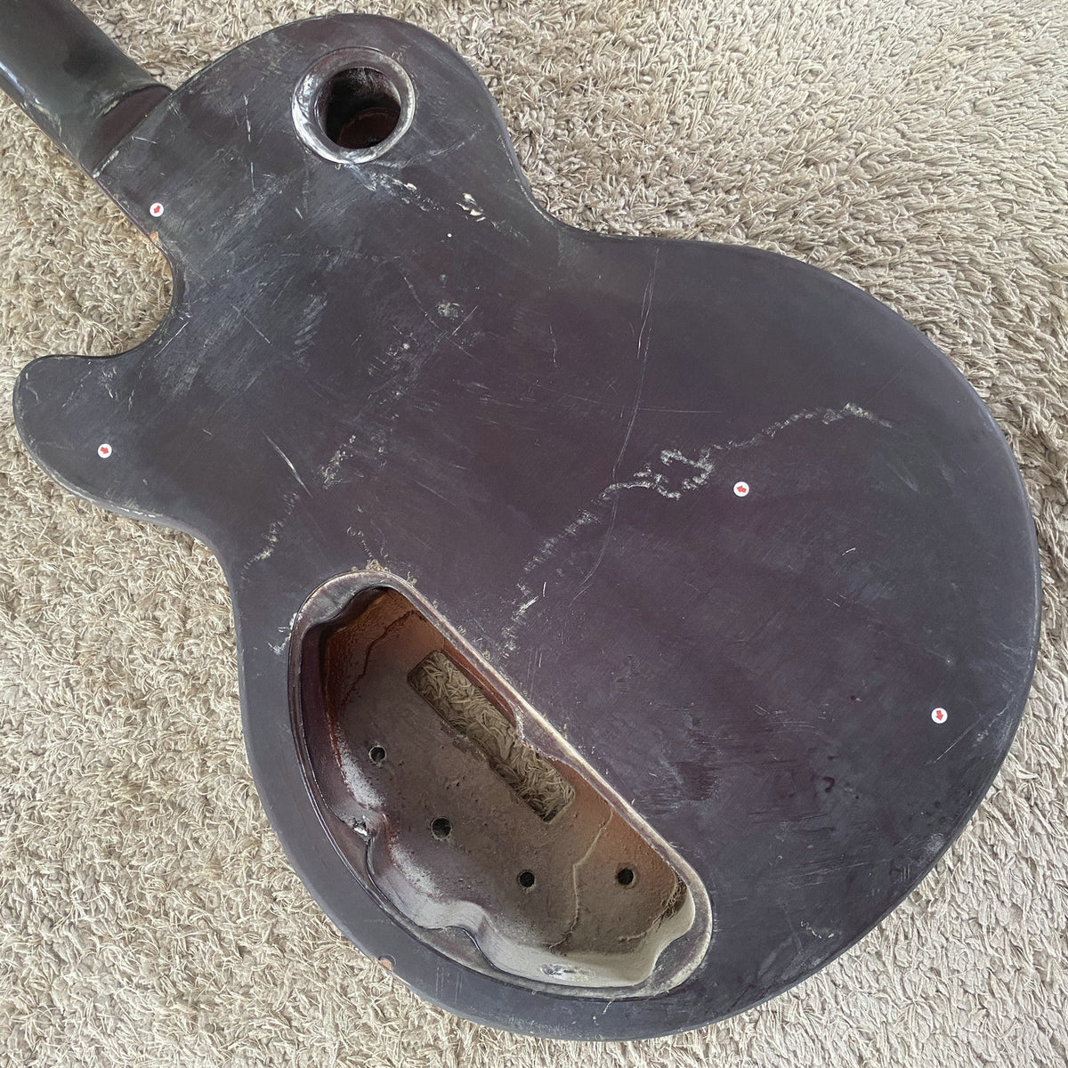 4 String Bass Semi Finished Project, Mahogany Body, Rosewood Fingerboard Neck - L538