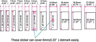 White Pearl Blocks Electric Guitar Fret Inlay Markers Stickers