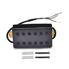 Double Coil 12 Hole Humbucker Pickup for LP Electric Guitar Black
