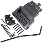 DIY 6 String Saddle Headless Electric Guitar Bridge Tailpiece Replacement/Black