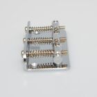 Brass Saddles Fixed Guitar Hardtail Bridge in Chrome