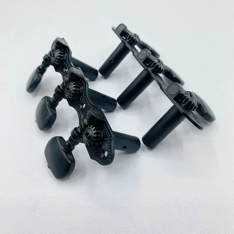 Classical Guitar Tuning Pegs 3R3L Machine Heads Keys in Black
