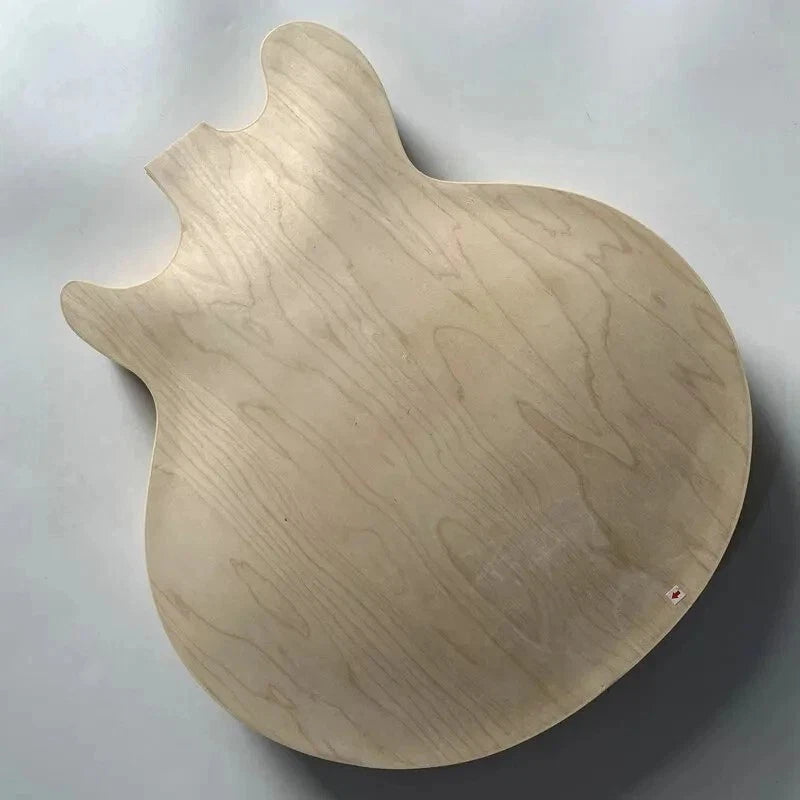 Maple Unfinished Semi Hollow Jazz Bass Body DIY Project