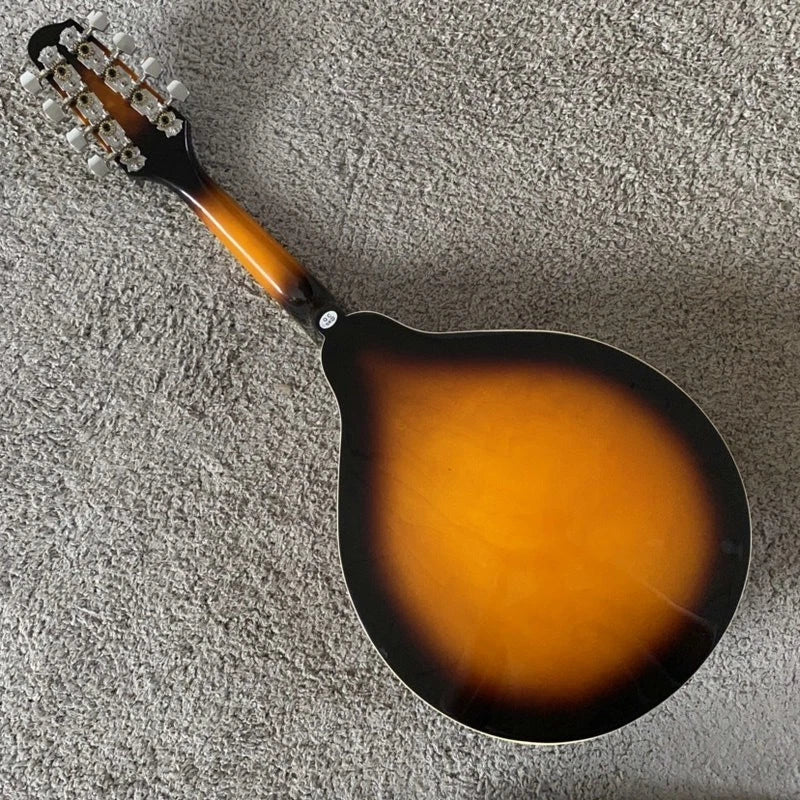 Tobacco Burst 8 String Mandolin, Spruce Top Body, Mahogany Neck, 20 Frets