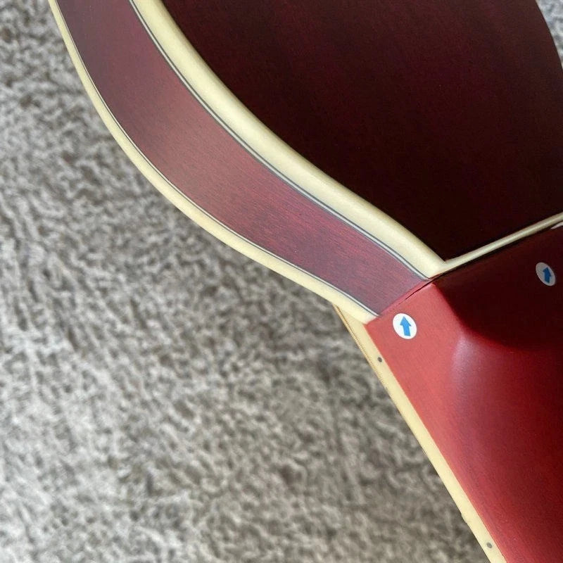 Washburn Rover RO10SK 34 Inch Travel Guitar in Red, Spruce Top, Rosewood