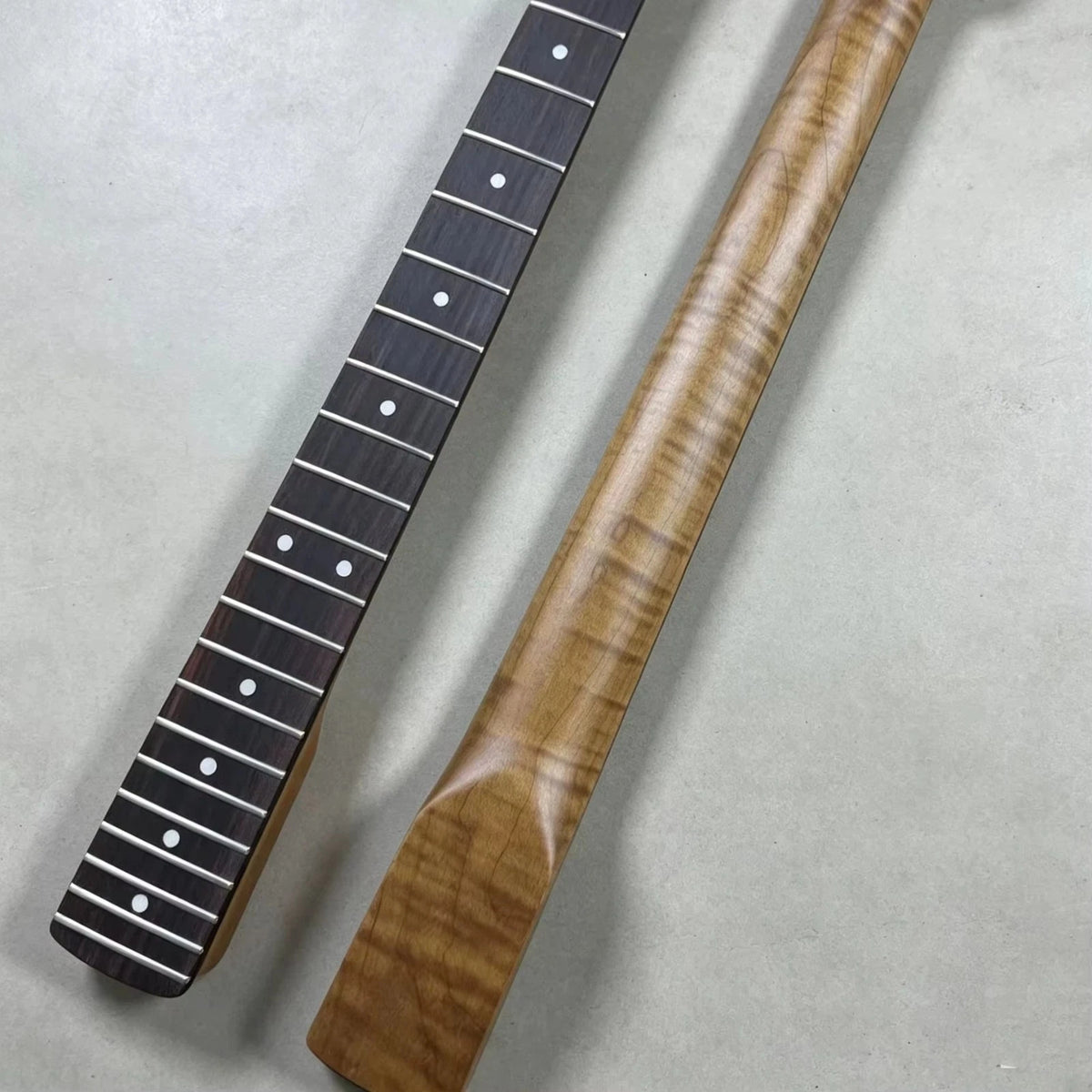 Flamed Tiger Maple Guitar Neck 22 Frets Rosewood Fingerboard Fit ST