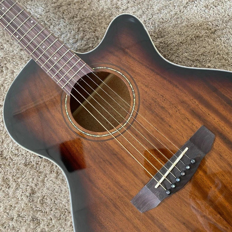 40" Mahogany Top Acoustic Guitar, Mahogany Sides Body Rosewood Fingerboard Neck