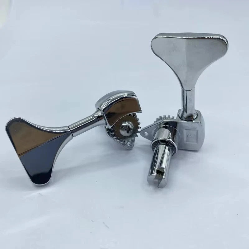R2L2 Chrome Bass Guitar Machine Heads Tuning Pegs Keys