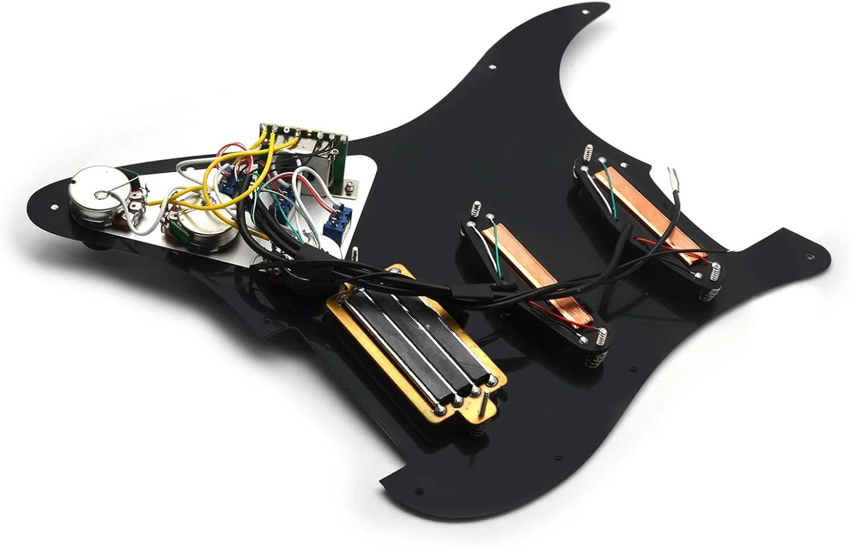 Abalone Pearl SSH Dual Blades Pickups Loaded Prewired Pickguard Fit Strat ST