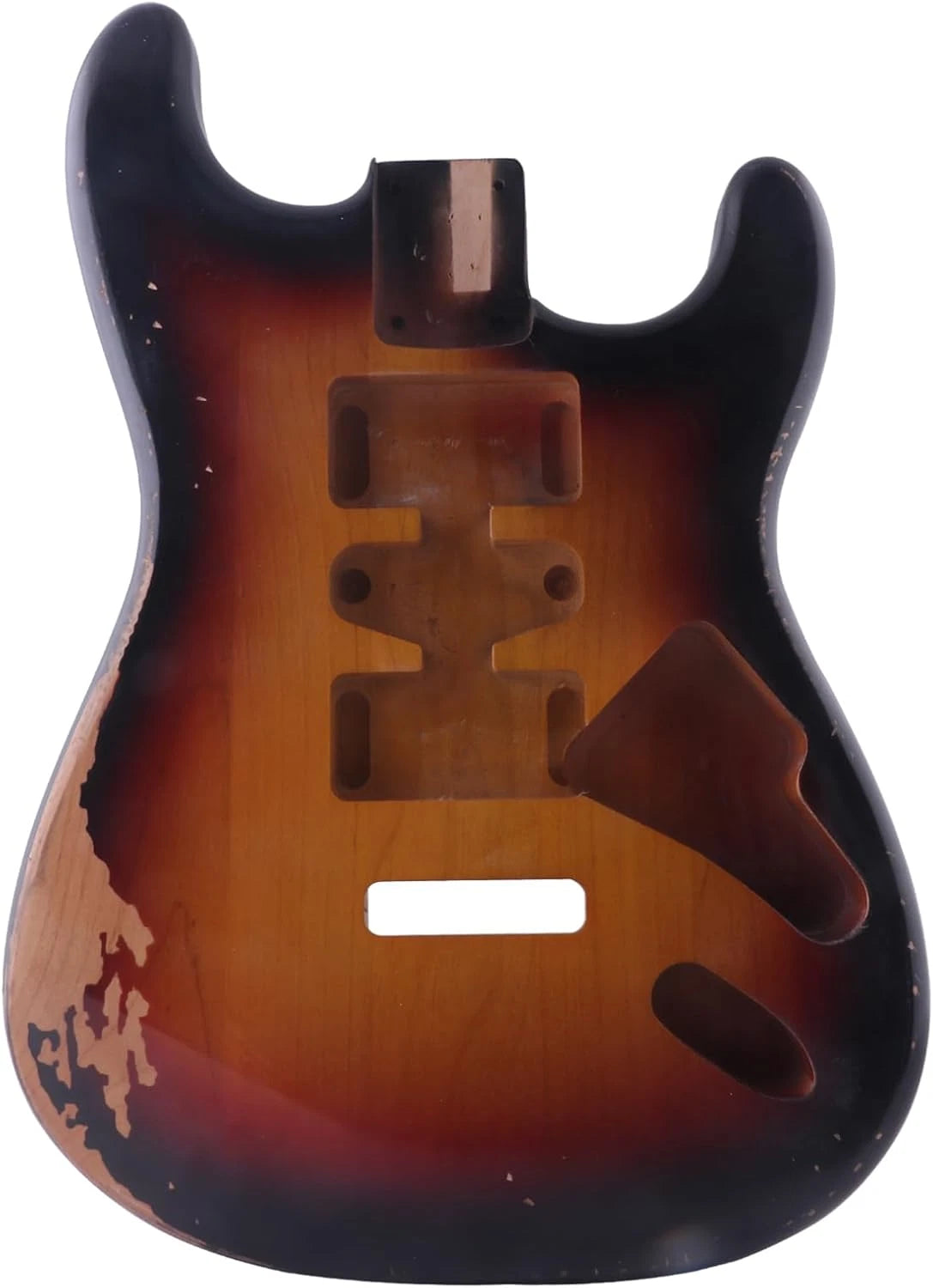 Alder Wood Sunburst Color Guitar Solid Body Fit Stratocaster Strat