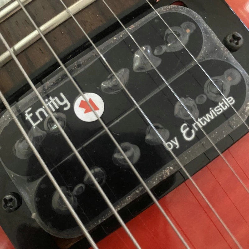 Xavier Transparent Red Single Cut Electric Guitar, Needs Rewiring