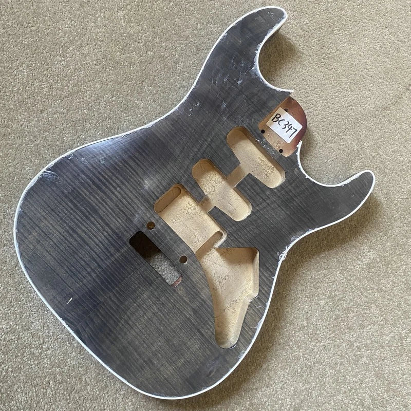 HSS Tiger Maple Top Basswood Guitar Body DIY Project