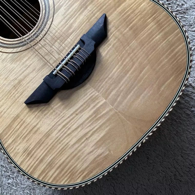 10 String Maple &amp; Sapele Crossover Folk Guitar