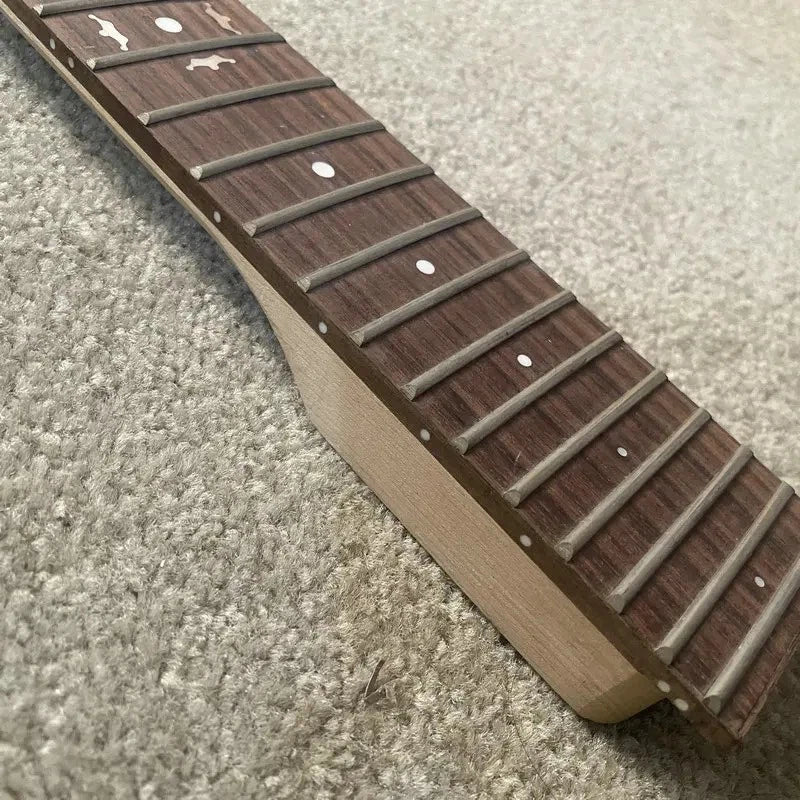 Custom DIY Project Guitar Maple Wood Neck, Rosewood Fingerboard
