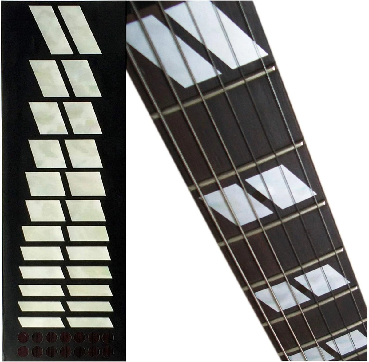 Double Parallelograms Guitar Fretboard Markers Inlay Stickers Decals