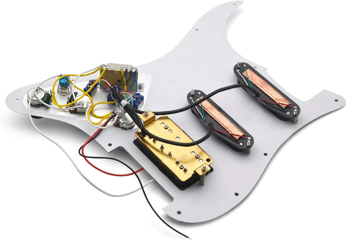 HSS Dual Blades Pickups Guitar MultiFunction Loaded Prewired Pickguard Fit Strat