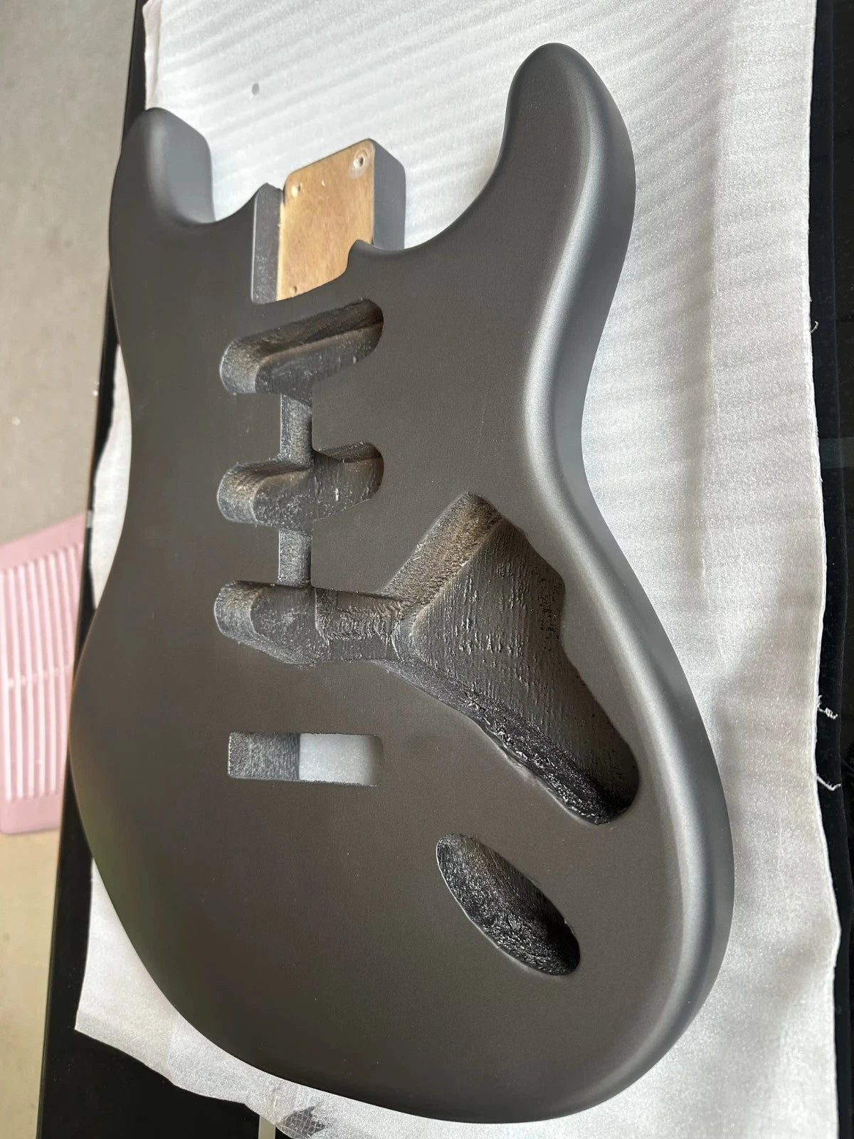 Metallic Grey SSS Guitar Paulownia Wood Body Fit ST