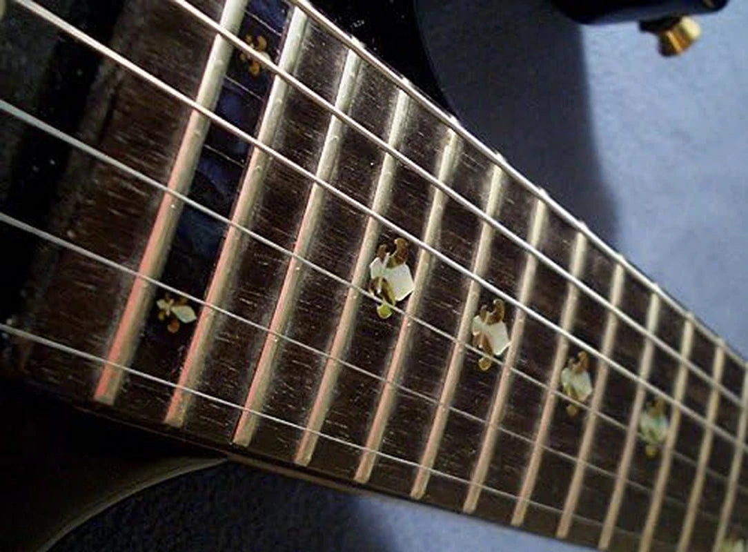 Lily Flower Guitar Fingerboard Fret Markers Inlay Stickers