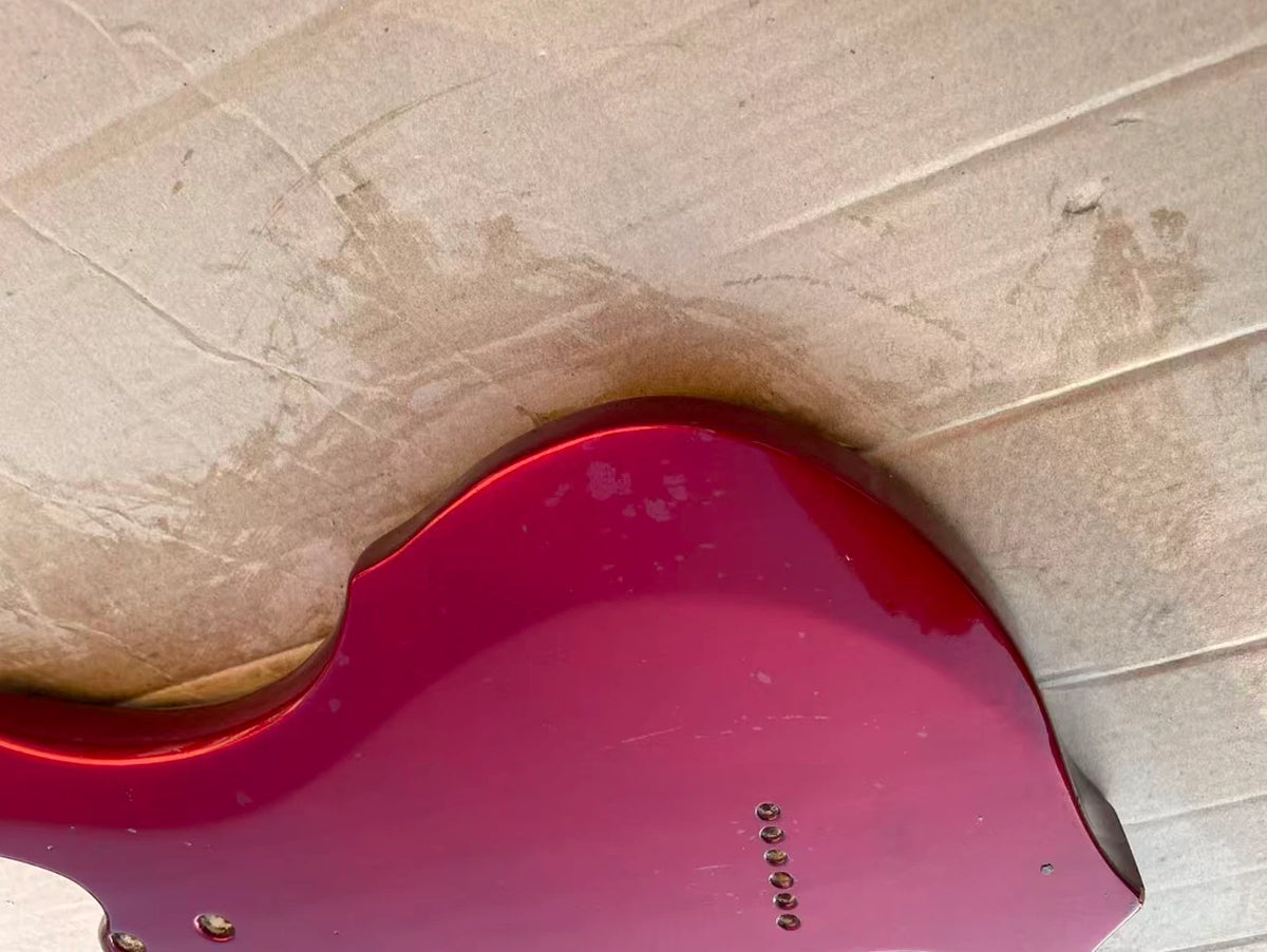 Metallic Red HH Guitar Basswood Body, String Through