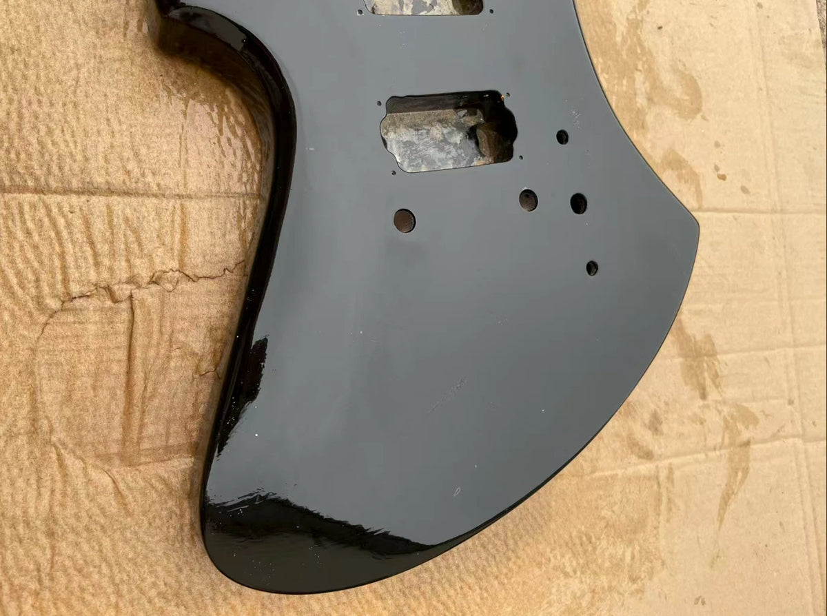 Glossy Black HH Guitar Body DIY Project Fit Mockingbird