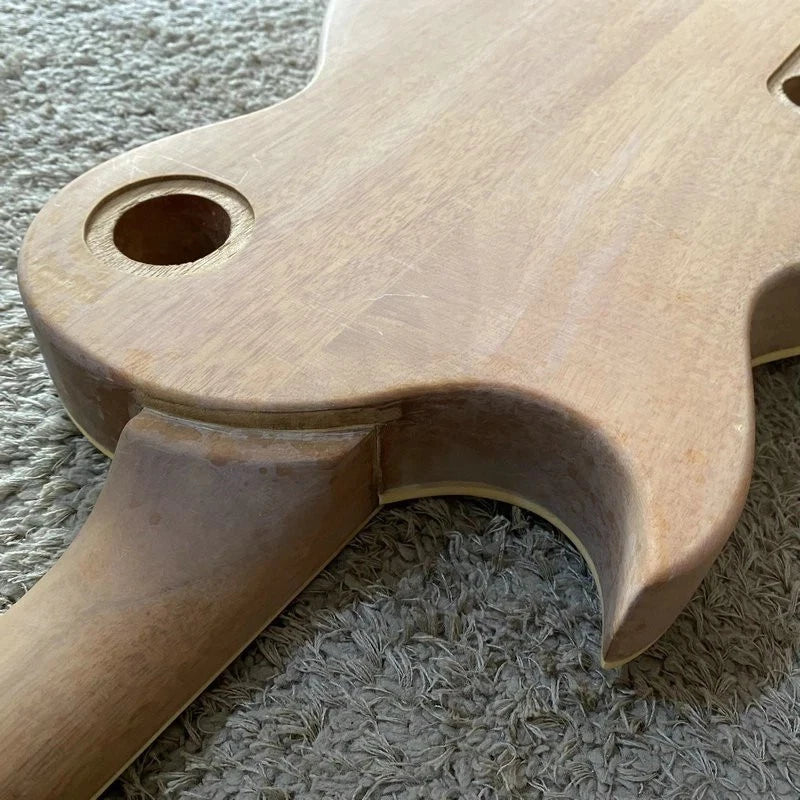 Tiger Maple Guitar Body with Mahogany Neck, Rosewood Fingerboard