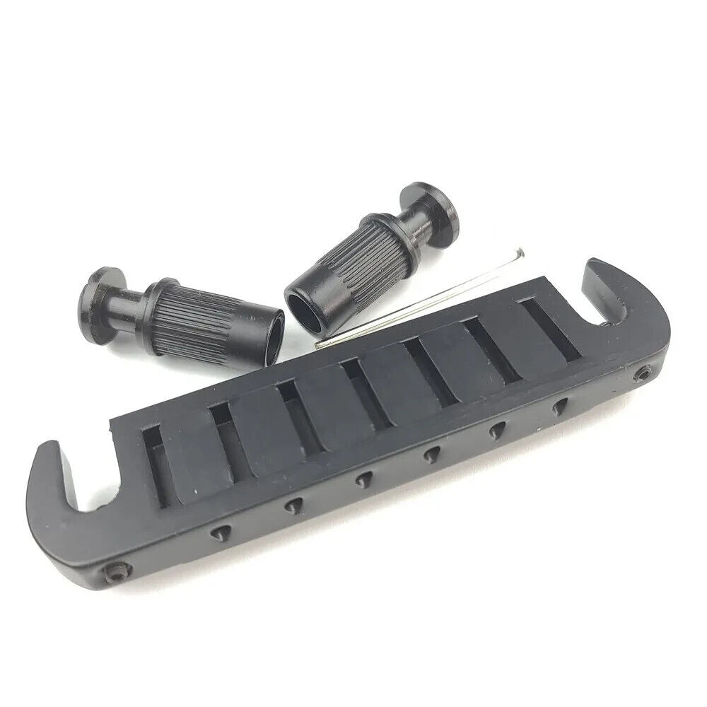 Wilkinson Black Wrapround Guitar Bridge Tailpiece For Epiphone,PRS,D'Angelico