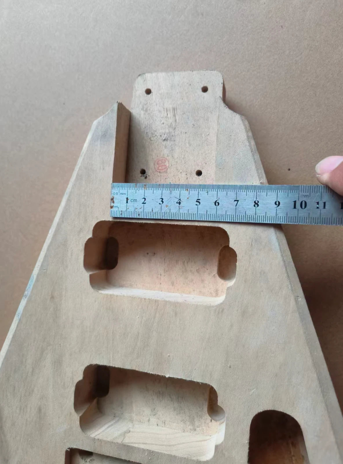 Unfinished DIY Project V Shaped Guitar Body