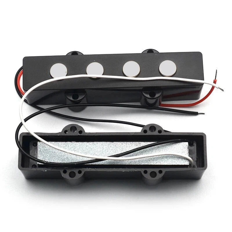 Neck and Bridge 4 String Bass Flate Pole Ceramic Pickups Fit Jazz Bass