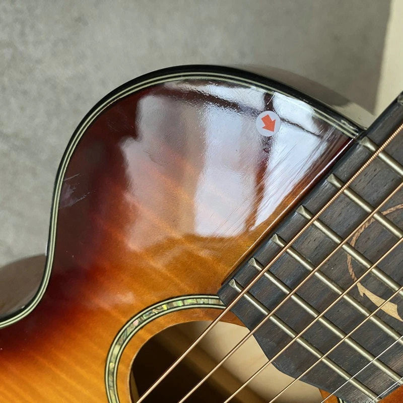 27-Inch Lili Mini Guitar, Tiger Maple Sunburst Finish