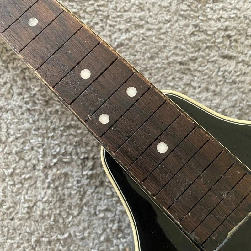 Black 8 String Mandolin Project, Spruce Top, Mahogany Body, Rosewood Fingerboard